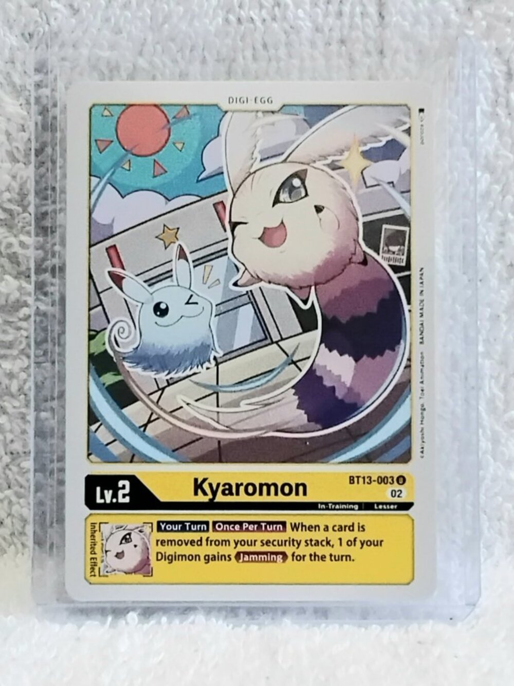 5/$20 Mint Digimon Kyaromon Digi-Egg Card BT13-003 U by Bandai!!